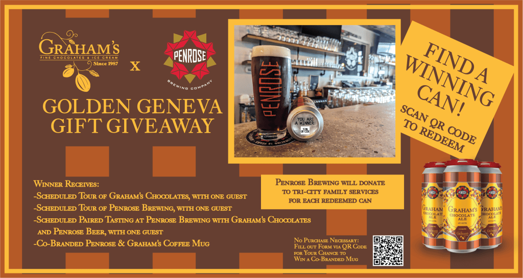 Penrose Brewing Partners with Graham’s Fine Chocolates to Release Graham’s Chocolate Ale, Launches the Golden Geneva Gift Giveaway